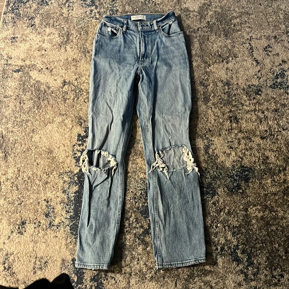 Abercrombie 90s straight ultra high rise Jean